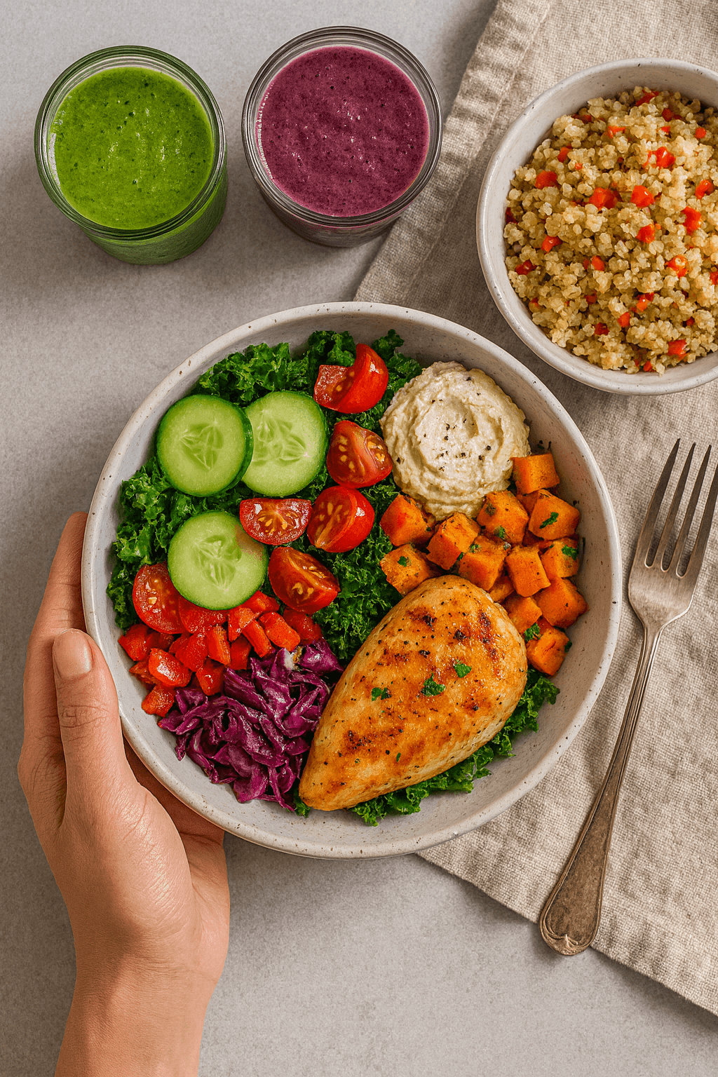 Homely healthy meal from Mealzfit