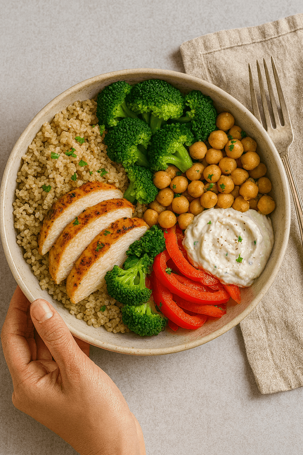 Protein-rich healthy meal from Mealzfit